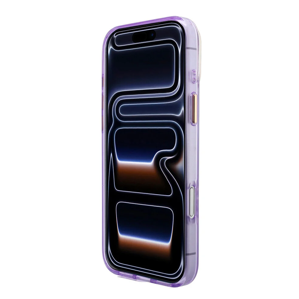Guess iPhone 17 Pro Max Back-Cover hul - HC Magsafe IML Shell Script Metal - Lila