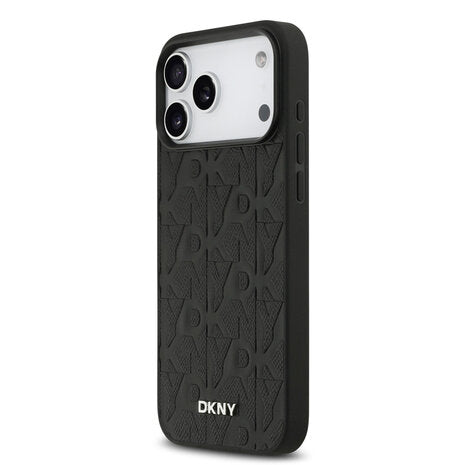 DKNY iPhone 17 Pro Max Back-Cover hülle - MagSafe - Grid Pattern - Schwarz