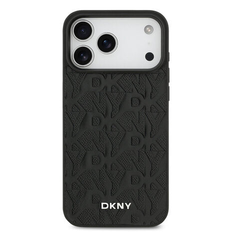 DKNY iPhone 17 Pro Max Back-Cover hülle - MagSafe - Grid Pattern - Schwarz