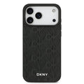 DKNY iPhone 17 Pro Max Back-Cover hülle - MagSafe - Grid Pattern - Schwarz