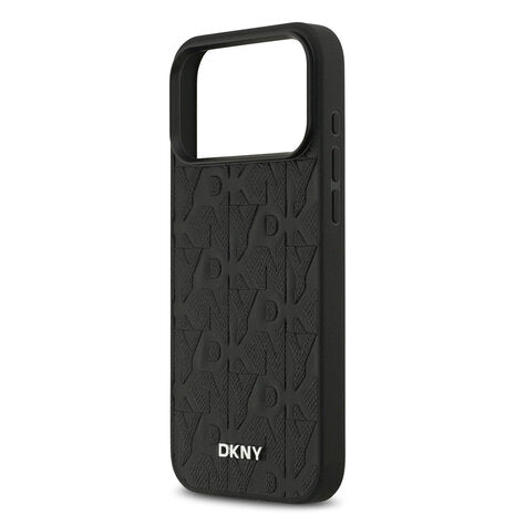 DKNY iPhone 17 Pro Max Back-Cover hülle - MagSafe - Grid Pattern - Schwarz