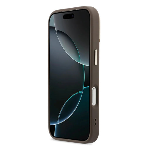 Guess iPhone 17 Pro Max Back-Cover hul - HC Magsafe 4G PU With Triangle Logo & Stand Camera - Braun