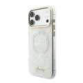 Guess iPhone 17 Pro Max Back-Cover hul - HC Magsafe IML Shell Script Metal - Weiß