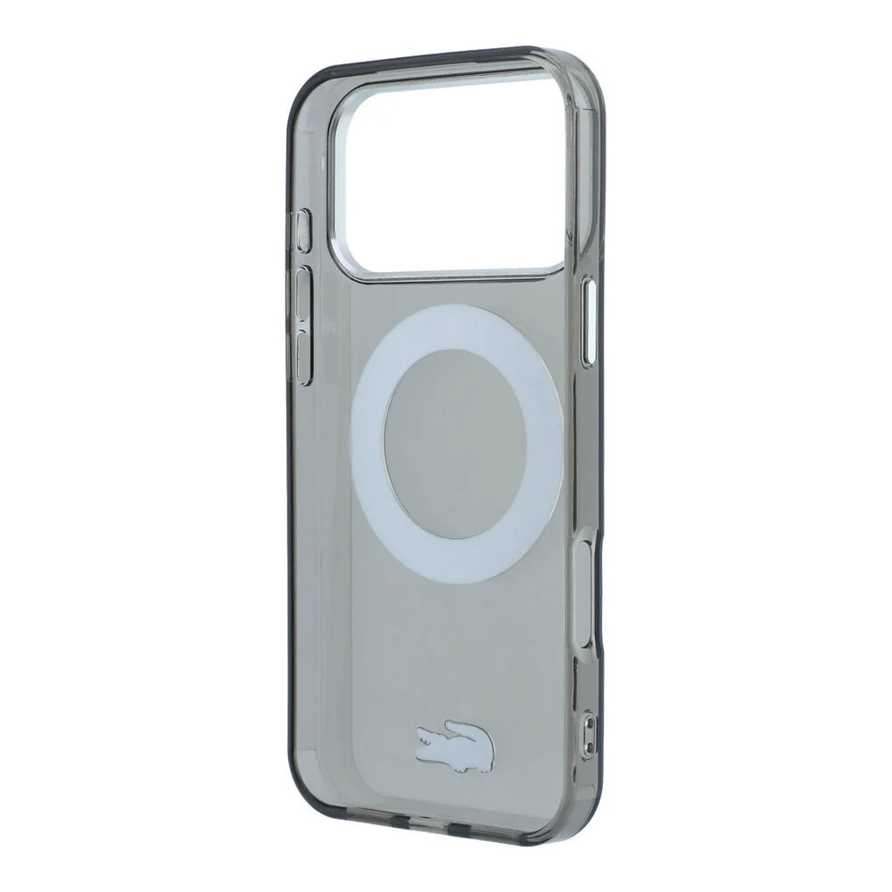 Lacoste iPhone 18 Pro Max Back-Cover hul - HC Magsafe IML Glossy Finish With Ring Stand - Schwarz