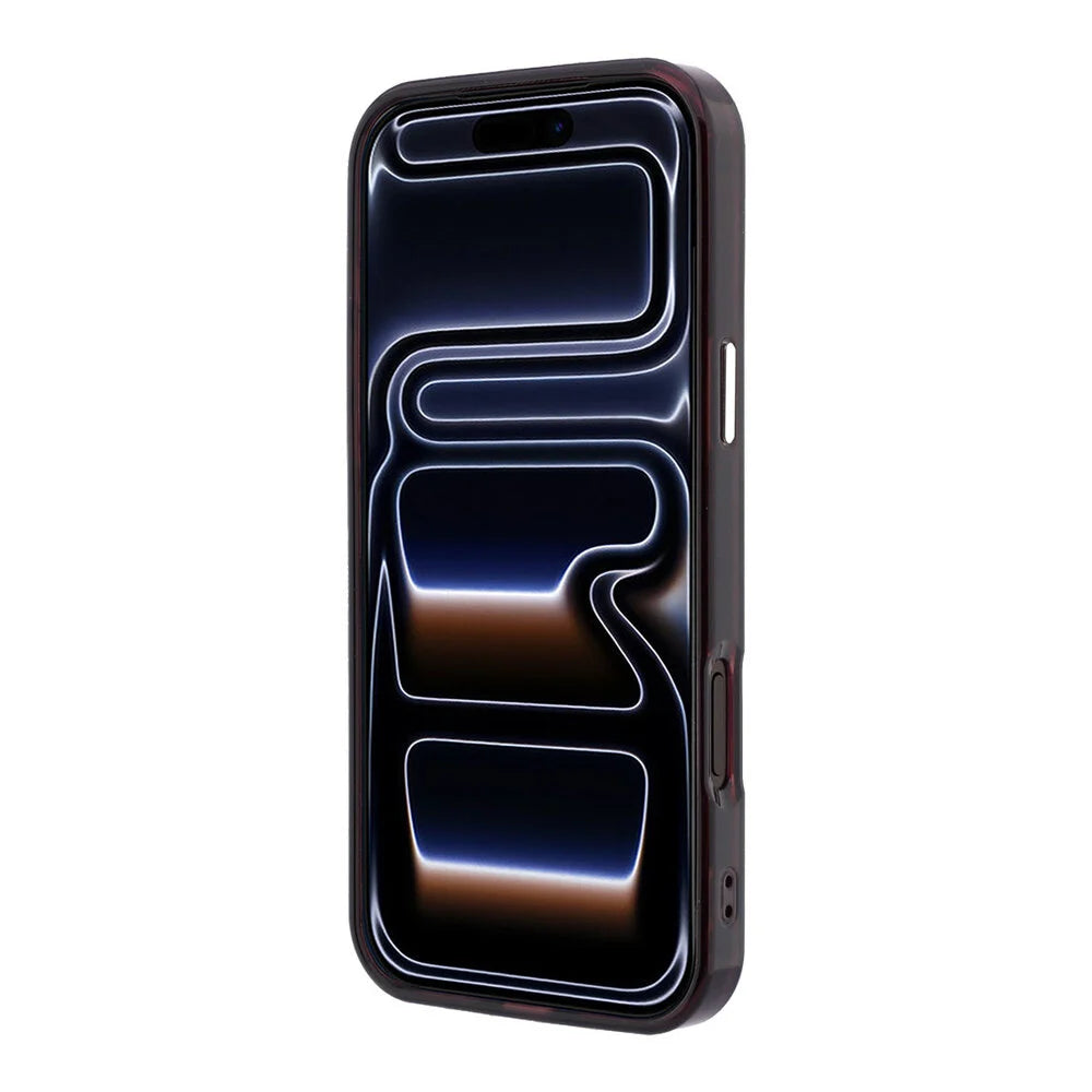 Lacoste iPhone 18 Pro Max Back-Cover hul - HC Magsafe IML Glossy Finish With Ring Stand - Burgundy
