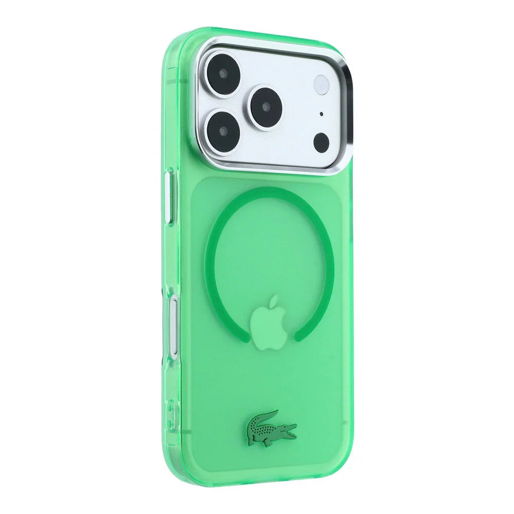Lacoste iPhone 18 Pro Max Back-Cover hul - HC Magsafe IML Frosted Estragon - Grün