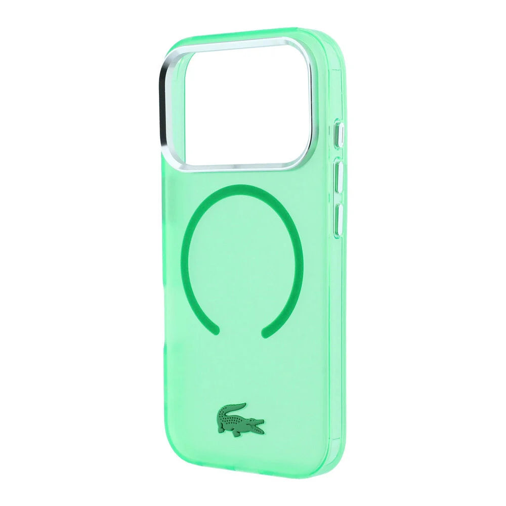 Lacoste iPhone 18 Pro Max Back-Cover hul - HC Magsafe IML Frosted Estragon - Grün