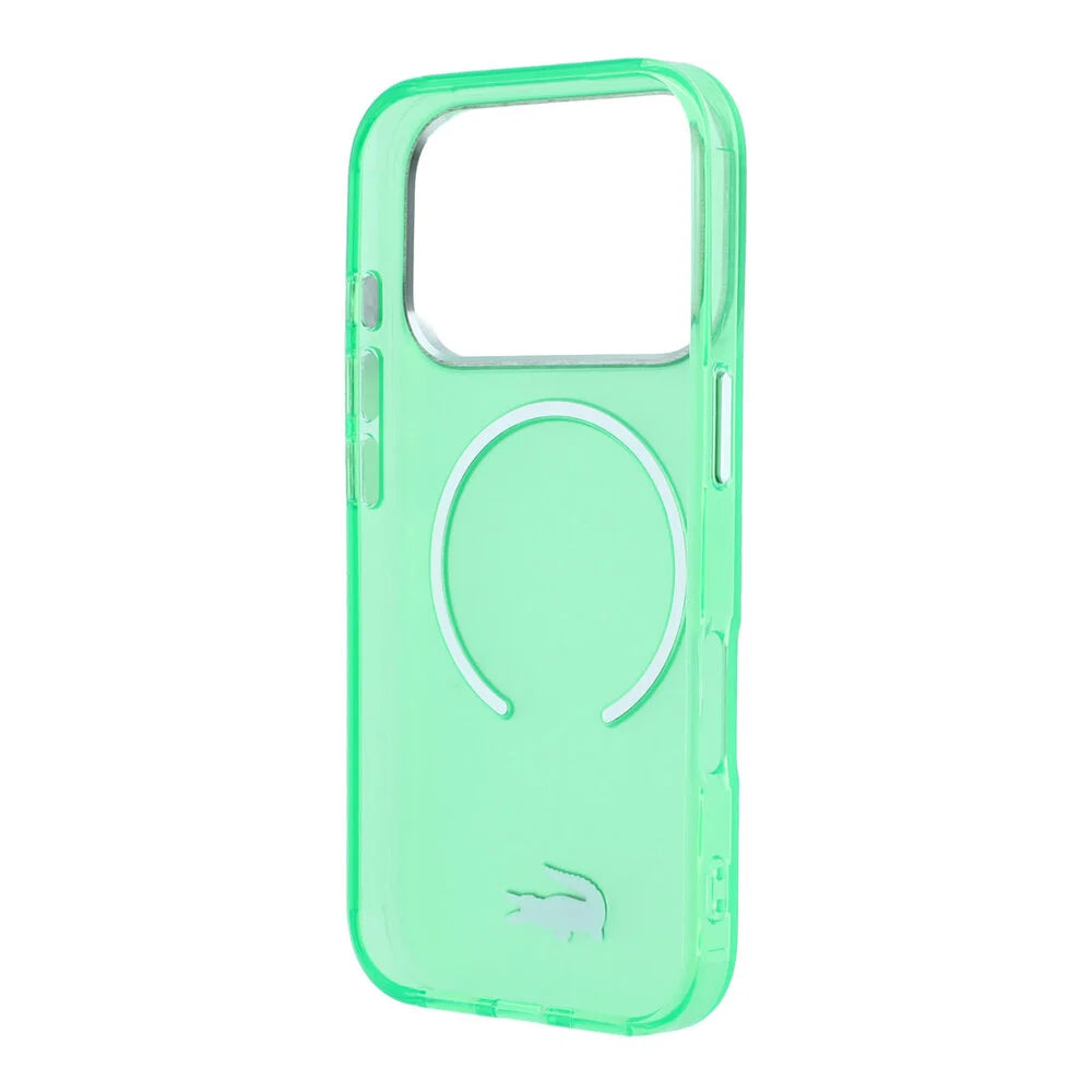 Lacoste iPhone 18 Pro Max Back-Cover hul - HC Magsafe IML Frosted Estragon - Grün