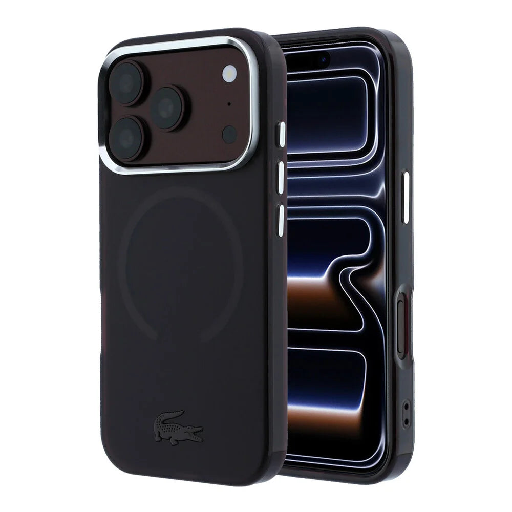 Lacoste iPhone 18 Pro Max Back-Cover hul - HC Magsafe IML Frosted - Burgundy