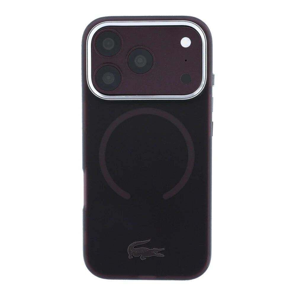 Lacoste iPhone 18 Pro Max Back-Cover hul - HC Magsafe IML Frosted - Burgundy