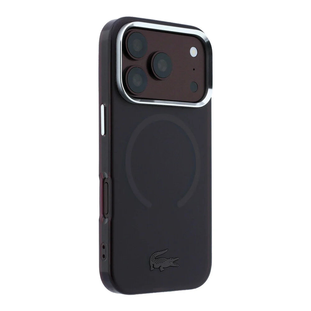 Lacoste iPhone 18 Pro Max Back-Cover hul - HC Magsafe IML Frosted - Burgundy
