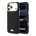 Lacoste iPhone 18 Pro Max Back-Cover hul - HC Magsafe PVC Champs Elysees Embossed - Schwarz