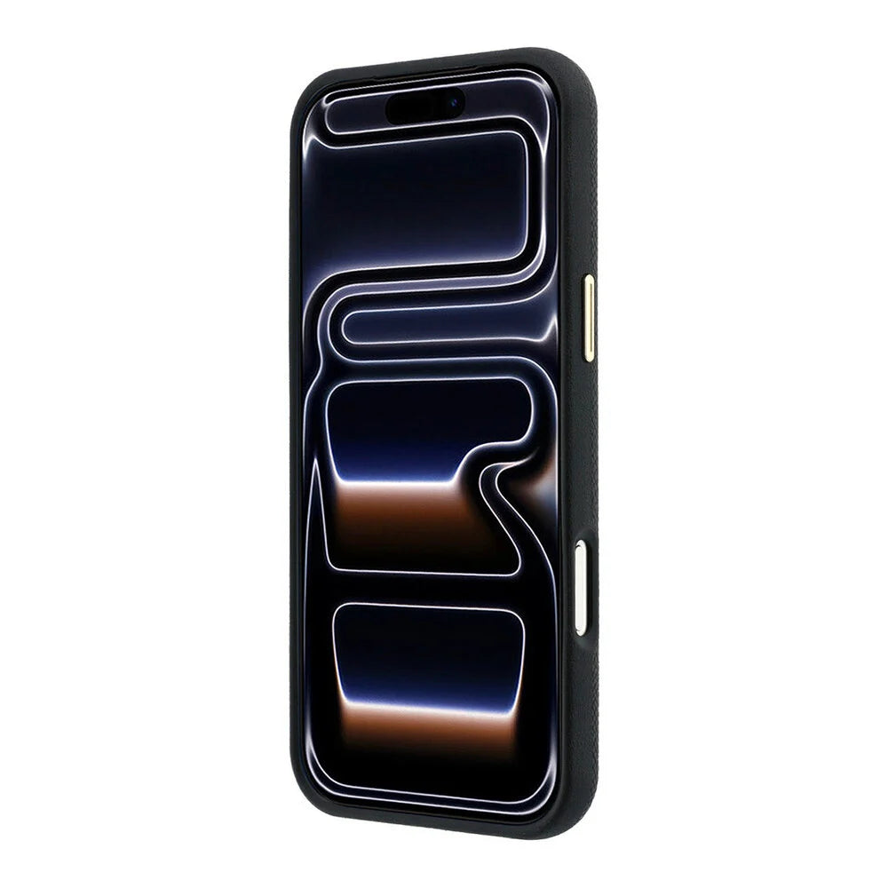 Lacoste iPhone 18 Pro Max Back-Cover hul - HC Magsafe PVC Champs Elysees Embossed - Schwarz