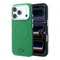 Lacoste iPhone 18 Pro Max Back-Cover hul - HC Magsafe PVC Petit Pique Embossed Estragon - Olive
